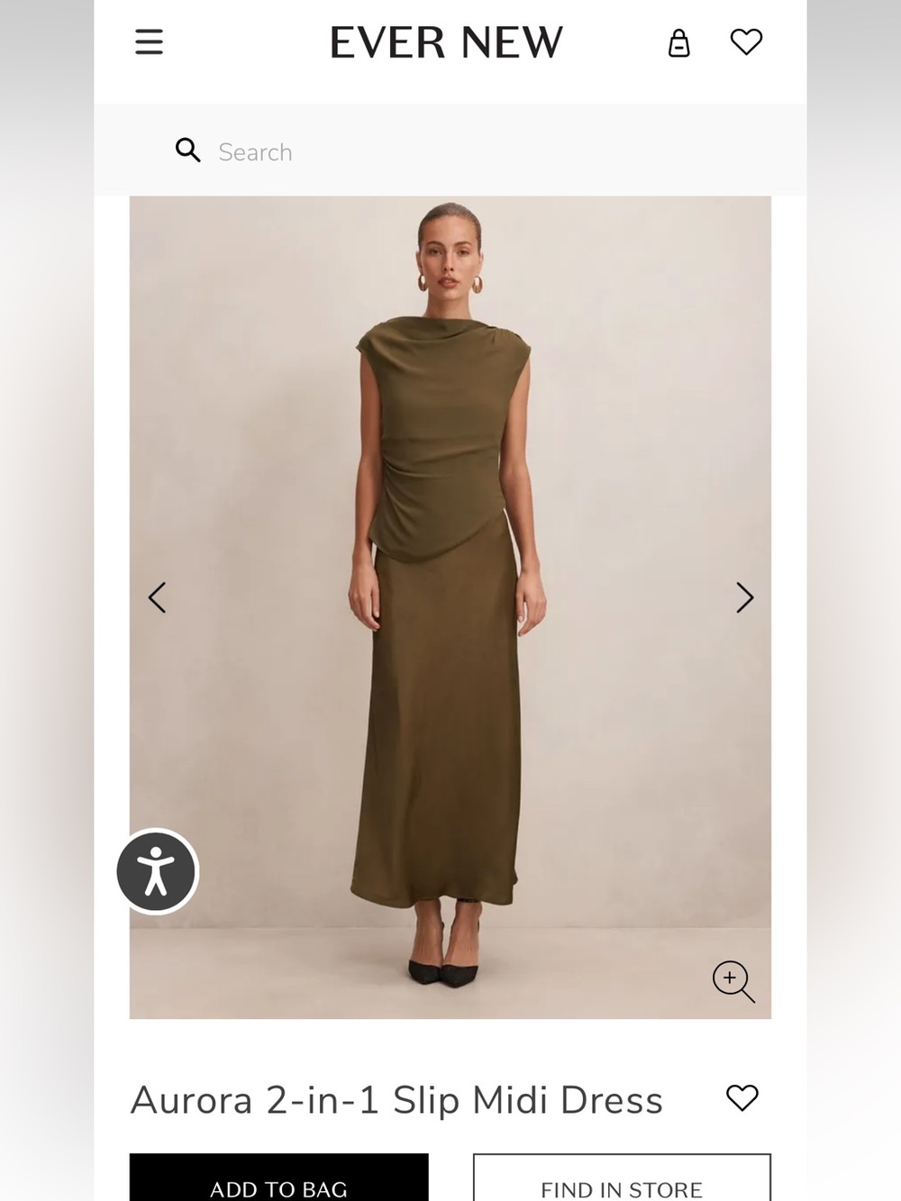 Ever New Dark Green/Brown Sleeveless Maxi Dress